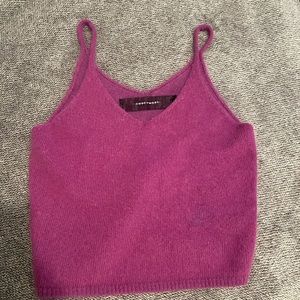 Fuchsia fuzzy top 💜